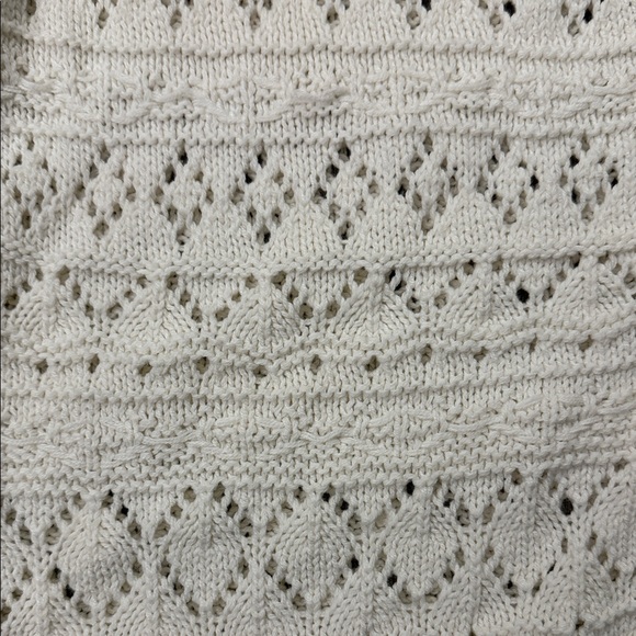 Olive & Oak Women's Ivory Knit Cardigan Size L - Picture 7 of 9